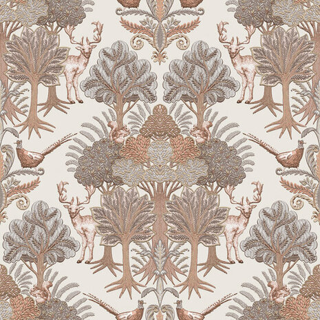 Dutch Wallcoverings Tapestry TP422301 Nordic Deer Forest Beige Behang