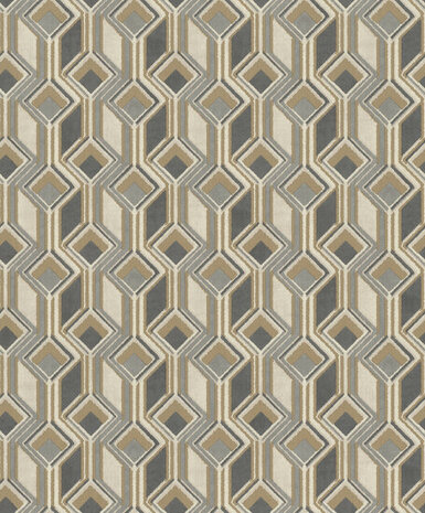 Rasch Indian Styles - 746532 Blauw Behang