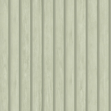Dutch Wallcoverings Dream Catcher Houten Panelen Groen 13300 Behang