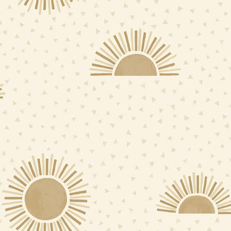 Dutch Wallcoverings Dream Catcher Sunbeam Beige - Goud 13322 Behang