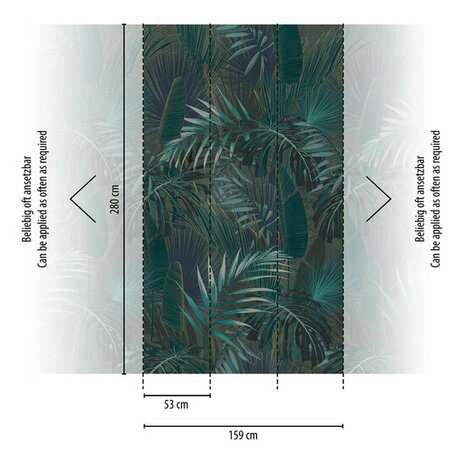 AS Creation Metropolitan Stories 3 - 39180-3 - 391803 Petrol / Blauw Behang