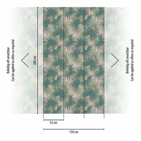 AS Creation Metropolitan Stories 3 - 39184-4 - 391844 Groen / Petrol Behang