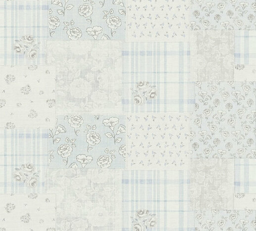 AS Creation Maison Charme 39066-4 - 390664 Blauw / Grijs Behang