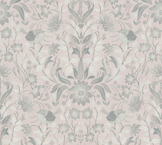 AS Creation Maison Charme 39075-2 - 390752 Roze / Grijs Behang
