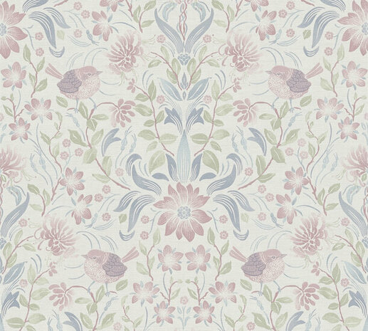 AS Creation Maison Charme 39075-3 - 390753 Creme / Blauw Behang