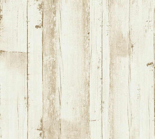 AS Creation Natural Living - 38502-1 - 385021 Beige / Wit Behang