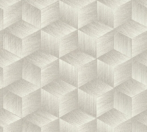 AS Creation Natural Living - 38506-1 - 385061 Creme / Grijs beige Behang