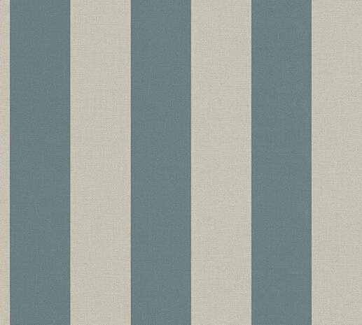 AS Creation Natural Living - 38665-1 - 386651 Blauw / Bruin Behang
