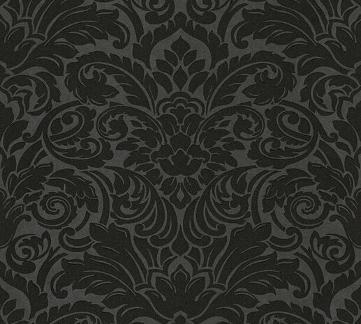 AS Creation AP Finest - 30545-5 - 305455 Zwart - Zilver Behang