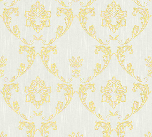 AS Creation AP Finest - 30658-1 - 306581 Goud - Goud / Wit Behang