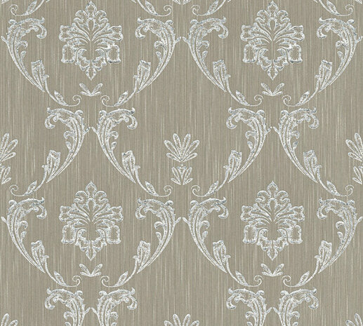 AS Creation AP Finest - 30658-3 - 306583 Zilver - Zilver / Grijs / Bruin Behang