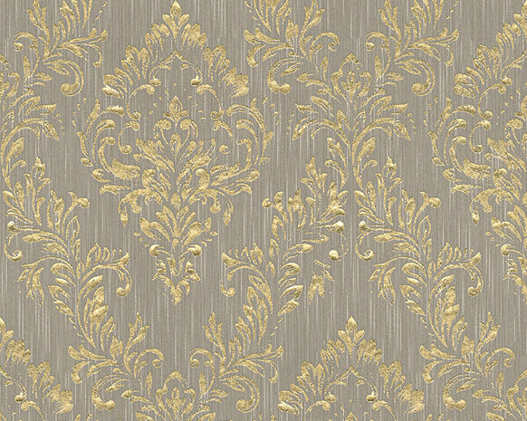 AS Creation AP Finest - 30659-3 - 306593 Goud - Goud / Beige Behang