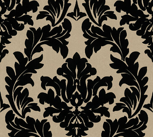 AS Creation AP Finest - 33580-4 - 335804 Goud - Goud / Zwart Behang