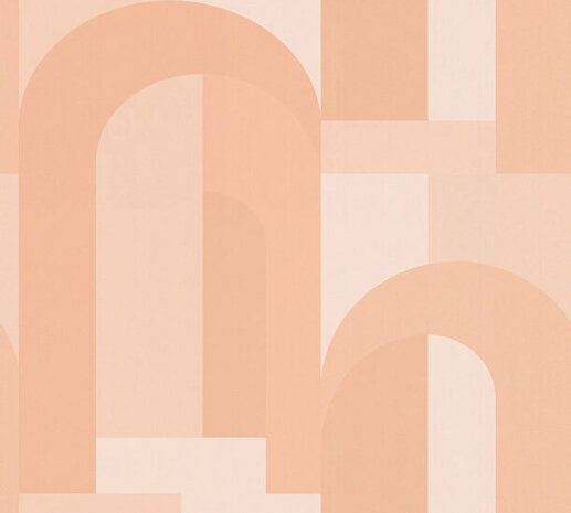 AS Creation AP Arcade - 39170-2 - 391702 Oranje / Oranje / Beige Behang