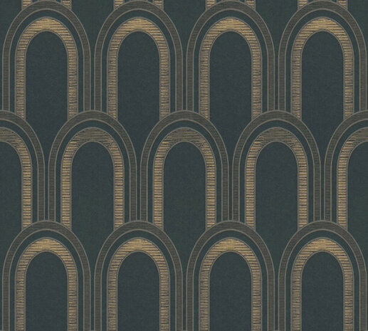 AS Creation AP Arcade - 39176-2 - 391762 Zwart / Beige Behang