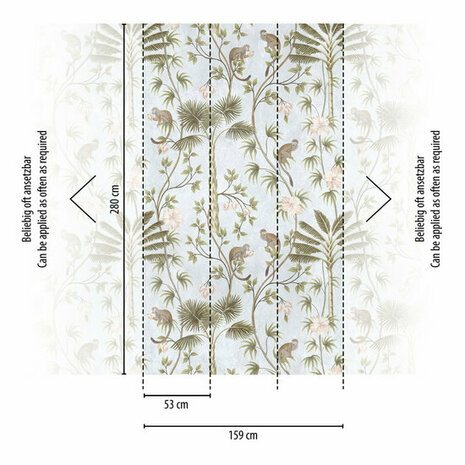 AS Creation The Wall Groen - 38231-1 - 382311 - Groen / Turquoise Behang