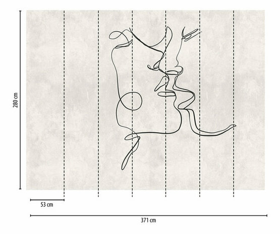 AS Creation The Wall Grijs - 38284-1 - 382841 - Grijs / Zwart Behang