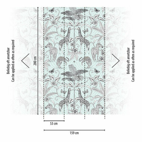 AS Creation The Wall Travel Styles Zwart - 39205-1 - 392051 / Wit Behang