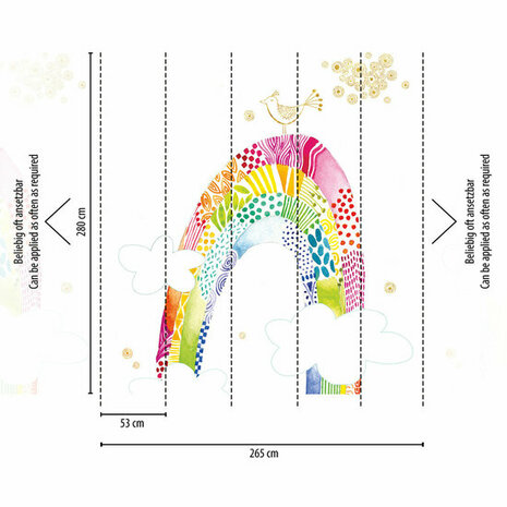 AS Creation The Wall Travel Styles Multicolor - 39215-1 - 392151 - Multicolour / Wit Behang