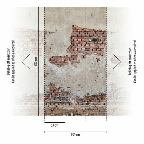 AS Creation The Wall Travel Styles Beige - 39256-1 - 392561 - Beige / Rood Behang