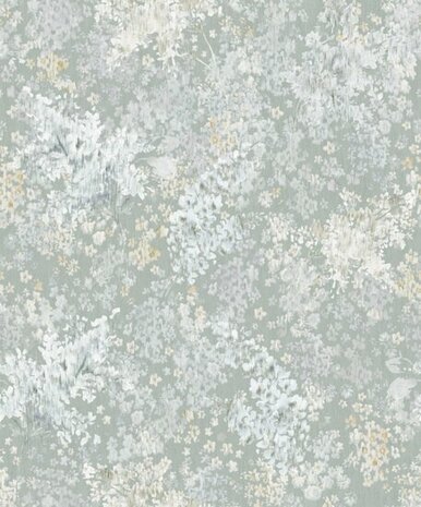 Noordwand Flora MB 47452 Grijs - Groen Behang