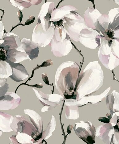 Noordwand Flora MB 47466 Grijs Behang