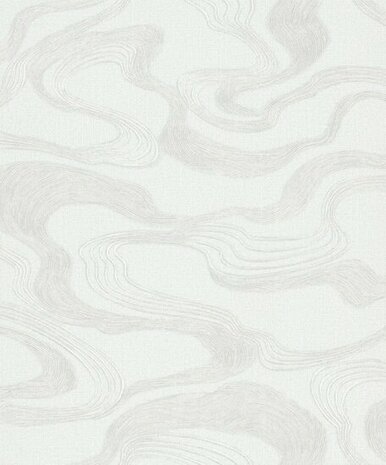 Noordwand Kumano 34534 Wit - Metallic Behang