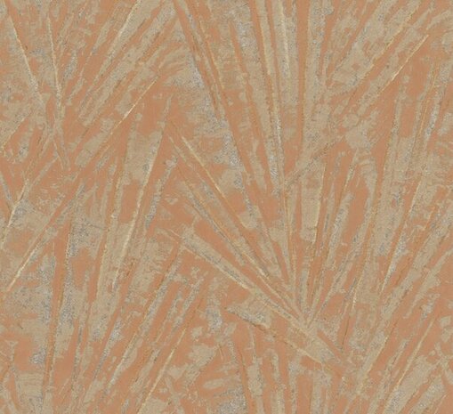 Noordwand Holistique 33707 Oranje - Metallic Behang