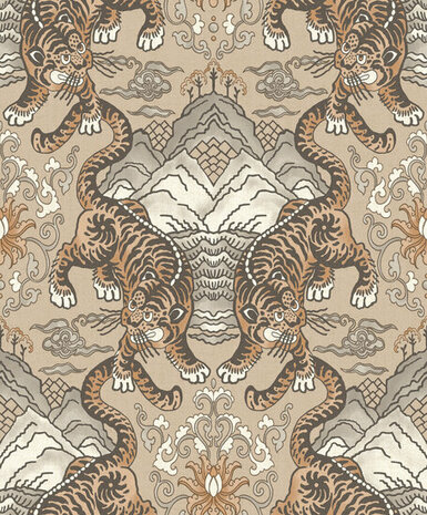 Dutch First Class Khalili 65910 Taupe Behang