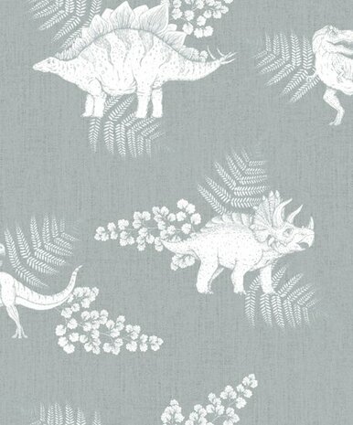 Noordwand Kids Walls Little Adventures 45805 Grijs - Groen Behang