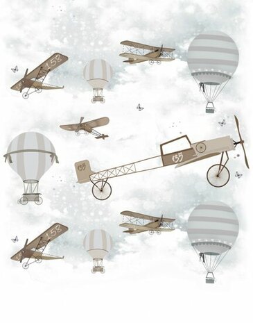 Noordwand Kids Walls Little Adventures 45859 Beige - Bruin Behang