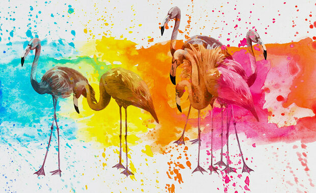 FBK Flamingo Fotobehang 12273 Behang