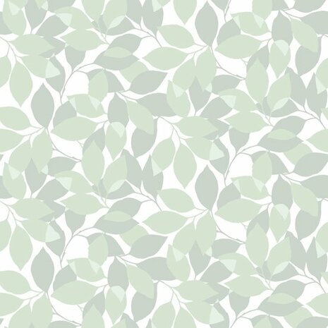 Dutch Wall Decor Blommor & Blad 676-02 Groen Behang