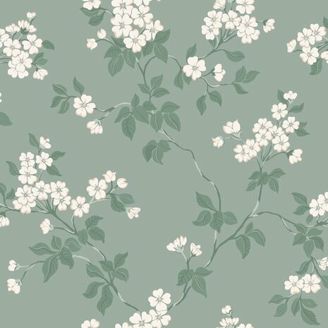 Dutch Wall Decor Blommor & Blad 679-02 Bruin Behang