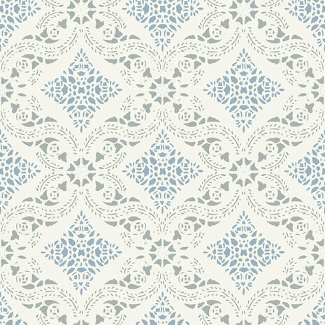 Dutch Wall Decor Swedish Heritage 686-02 Blauw Behang