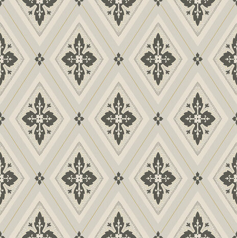 Dutch Wall Decor Swedish Heritage 692-03 Zwart / Beige Behang