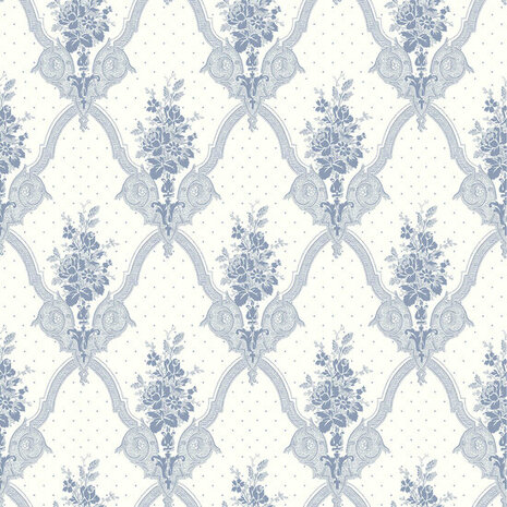 Dutch Wall Decor Swedish Heritage 693-02 Blauw Behang