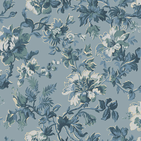 Dutch Wall Decor Swedish Heritage 694-02 Blauw Behang