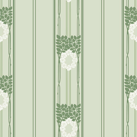 Dutch Wall Decor Swedish Heritage 697-03 Groen Behang