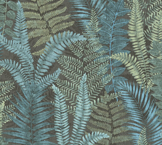 AS Creation Famous Garden - 39347-3 / 393473 Blauw Behang