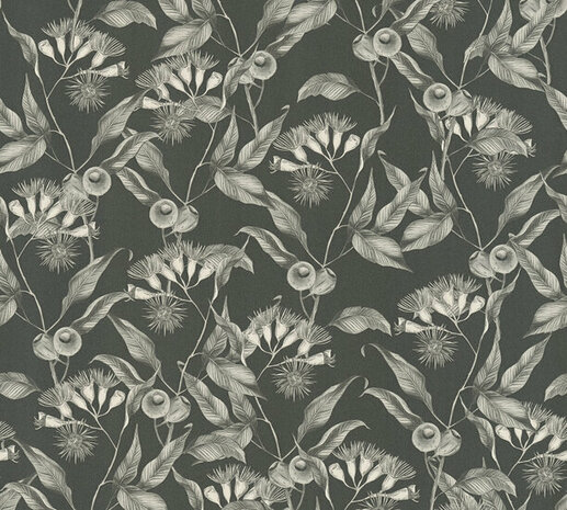 AS Creation Drawn Into Nature - 39430-2 / 394302 Zwart Behang