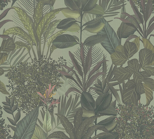 AS Creation Drawn Into Nature - 39433-1 / 394331 Groen Behang