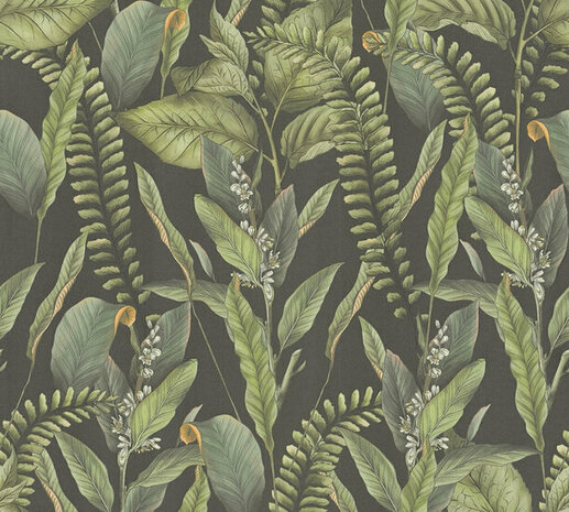 AS Creation Drawn Into Nature - 39413-1 / 394131 Zwart Behang