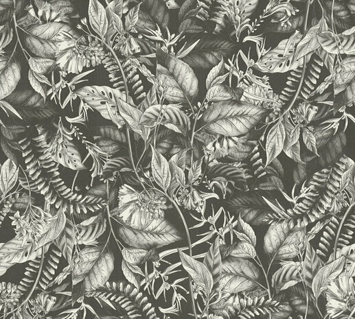 AS Creation Drawn Into Nature - 39425-2 / 394252 Zwart Behang
