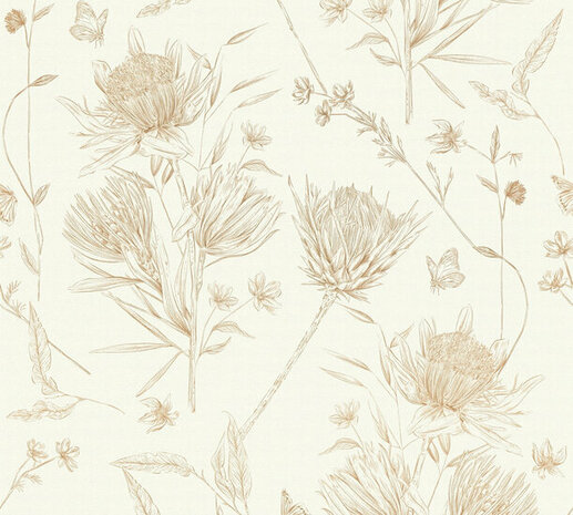AS Creation Drawn Into Nature - 39427-1 / 394271 Wit Behang