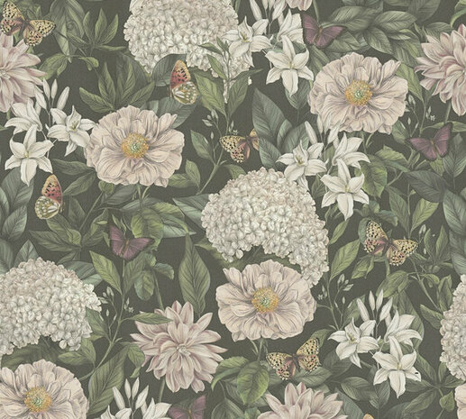 AS Creation Drawn Into Nature - 39426-1 / 394261 Zwart Behang