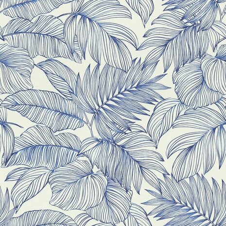 Rasch Symphony - 865110 Blauw Behang