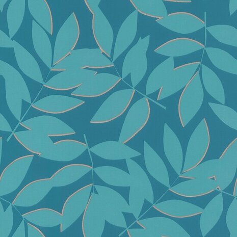 Rasch Symphony - 868418 Blauw Behang
