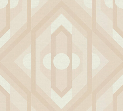 AS Creation Retro Chic - 39531-5 / 395315 Beige - Crème Behang