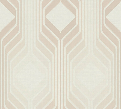 AS Creation Retro Chic - 39532-4 / 395324 Beige - Crème Behang